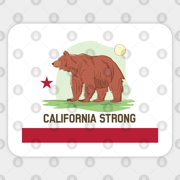 California Strong Sticker by TomCage